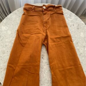 Marine Straight Jeans Zara Orange
